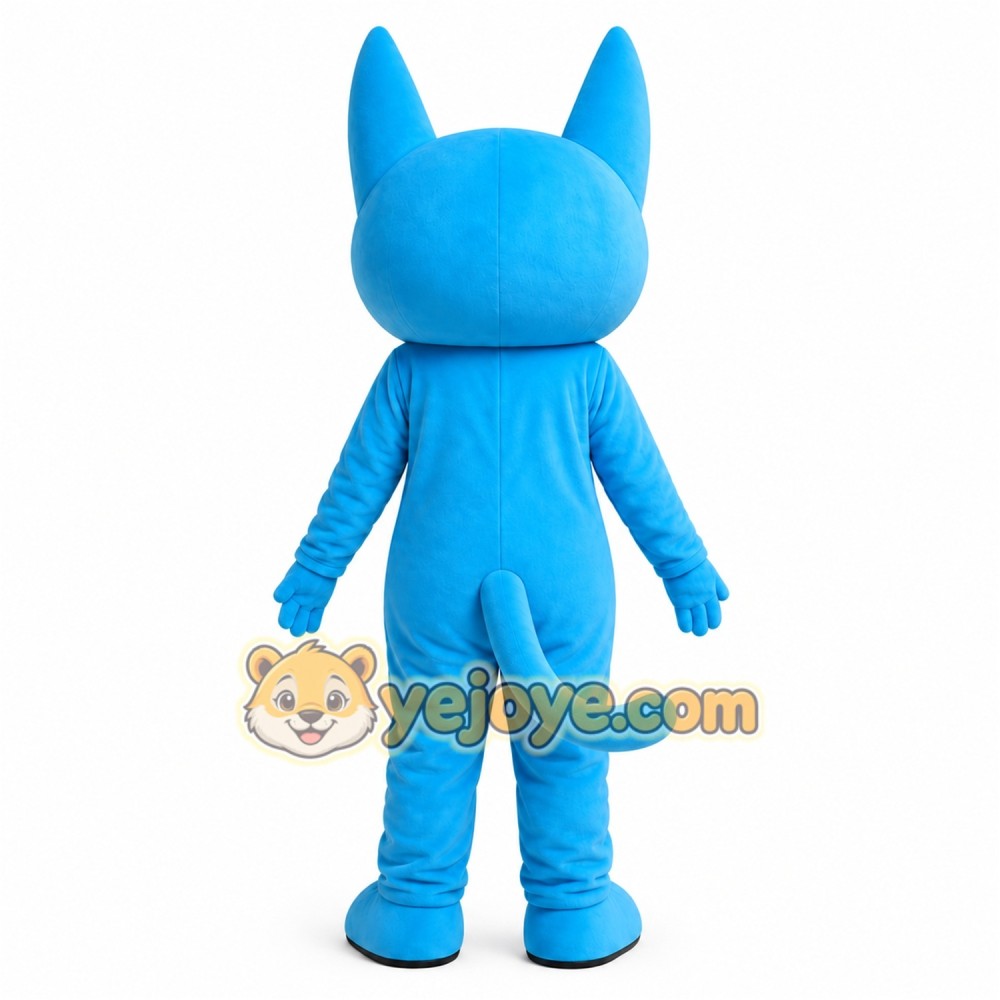 Blue Cat Mascot Costume