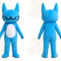 Blue Cat Mascot Costume