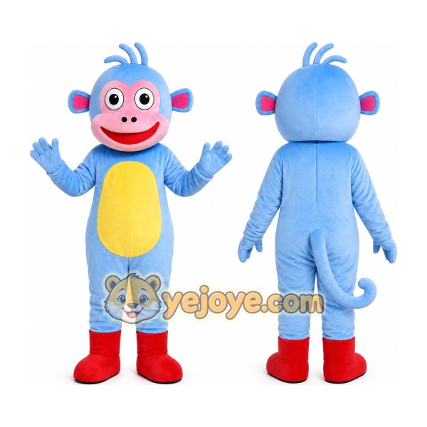 Blue Monkey Mascot Costume