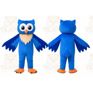 Blue Owl Mascot Costume