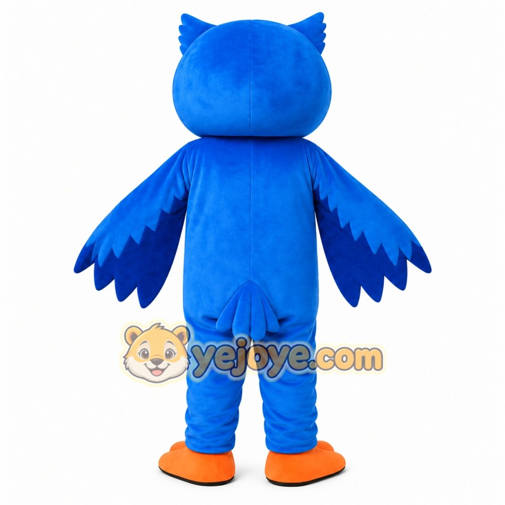 Blue Owl Mascot Costume Blue Owl Mascot Costume