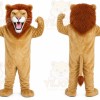 Tan Lion Mascot Costume