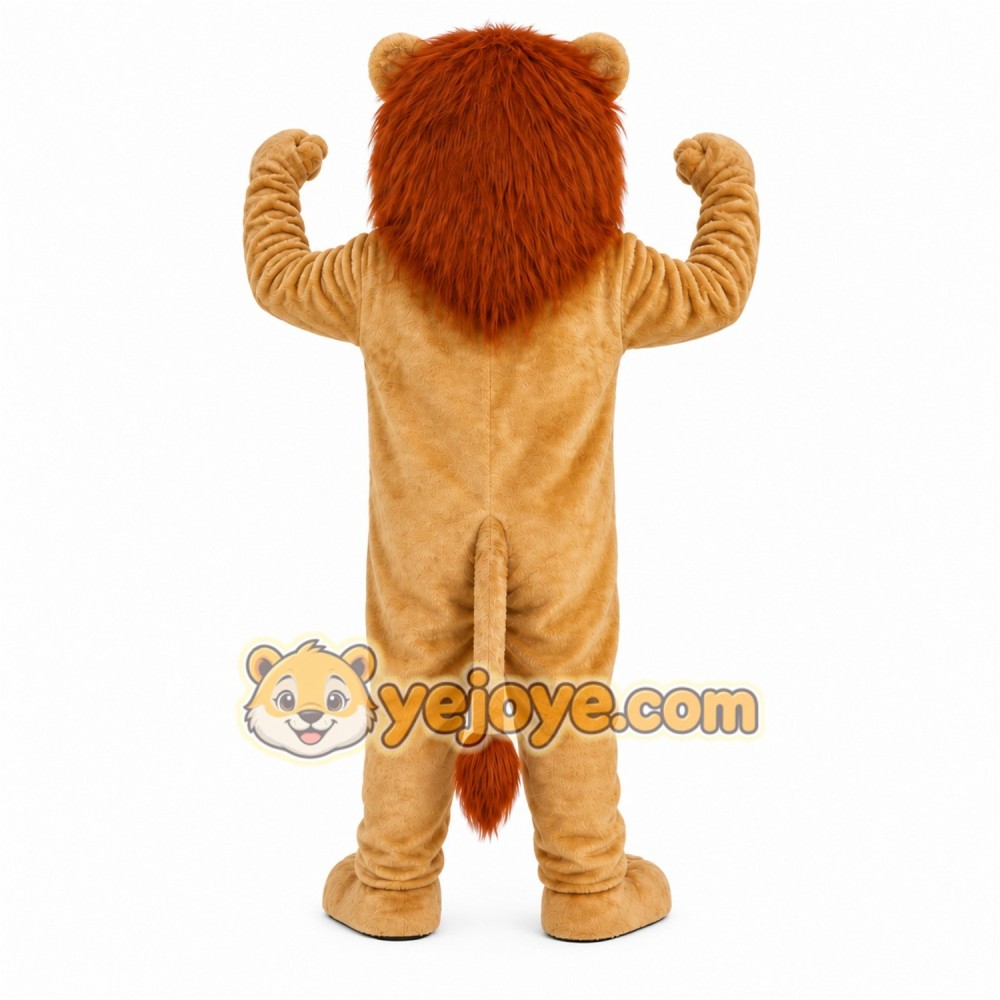 Tan Lion Mascot Costume Tan Lion Mascot Costume
