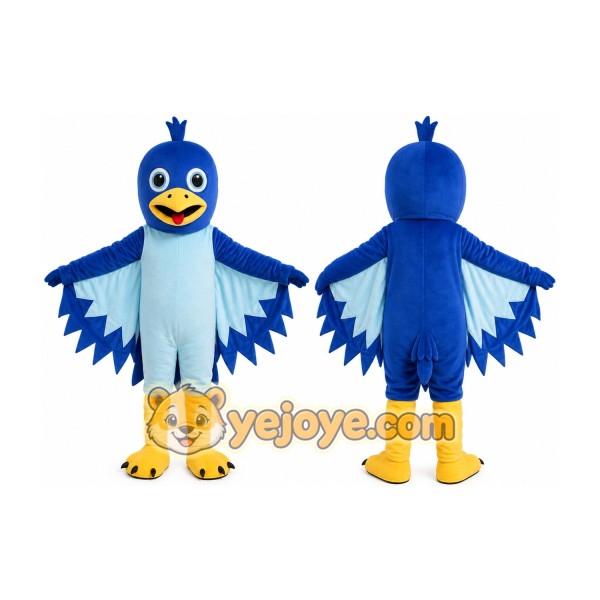 Blue Bird Mascot Costume