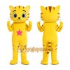 Yellow Tiger Mascot Costume Yellow Tiger Mascot Costume