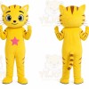 Yellow Tiger Mascot Costume