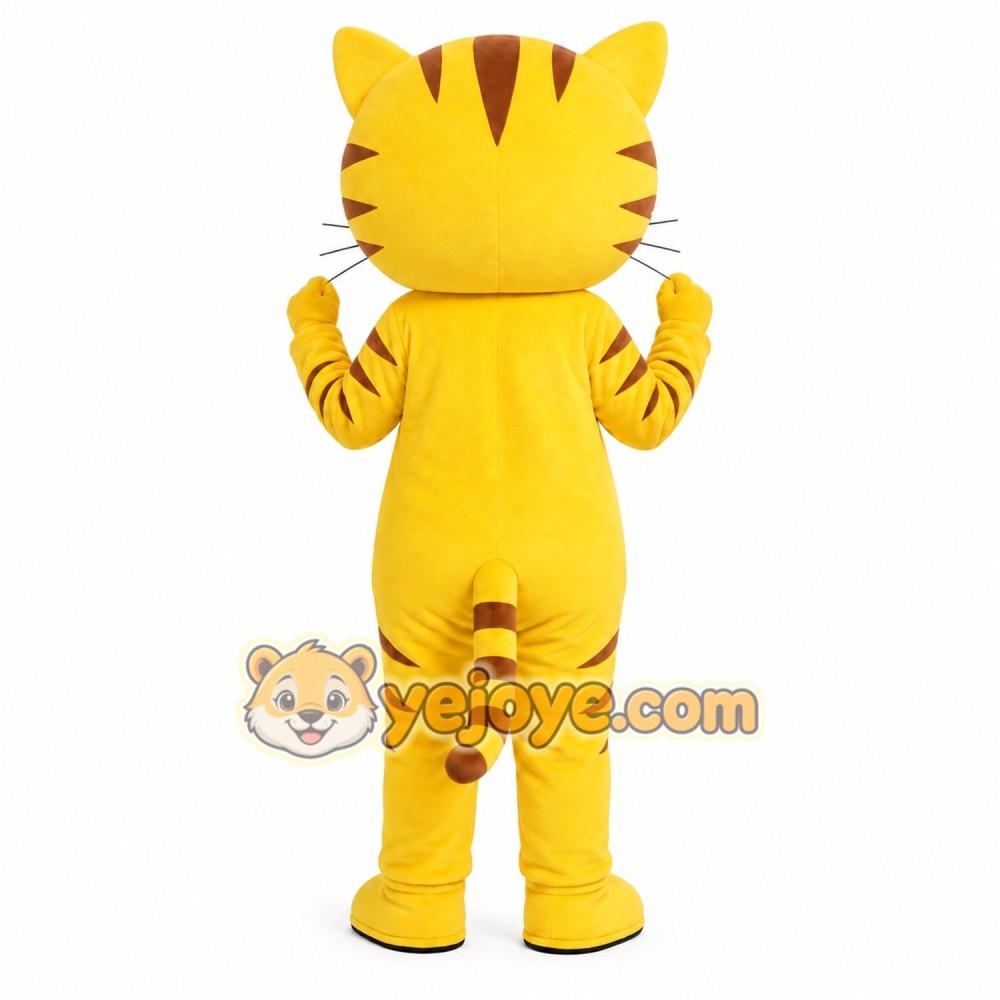 Yellow Tiger Mascot Costume Yellow Tiger Mascot Costume