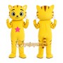 Yellow Tiger Mascot Costume