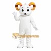 White Ram Mascot Costume White Ram Mascot Costume