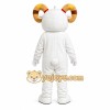 White Ram Mascot Costume White Ram Mascot Costume