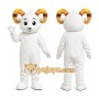 White Ram Mascot Costume