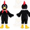 Black Rooster Mascot Costume