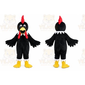 Black Rooster Mascot Costume