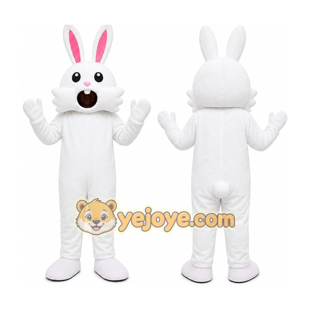 White Rabbit Mascot Costume White Rabbit Mascot Costume