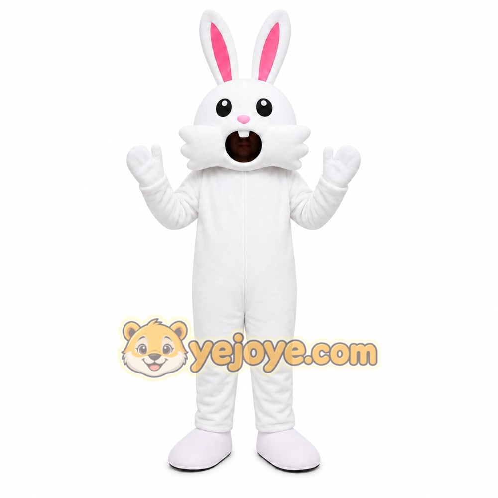 White Rabbit Mascot Costume White Rabbit Mascot Costume