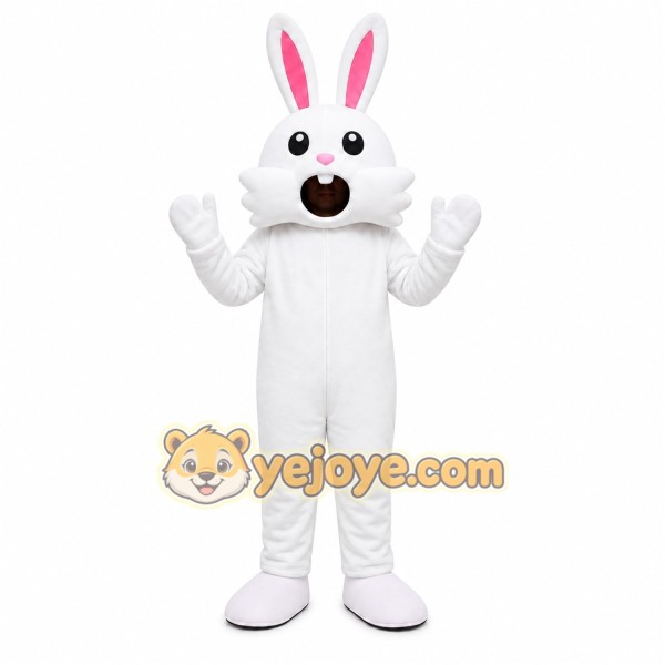 White Rabbit Mascot Costume White Rabbit Mascot Costume