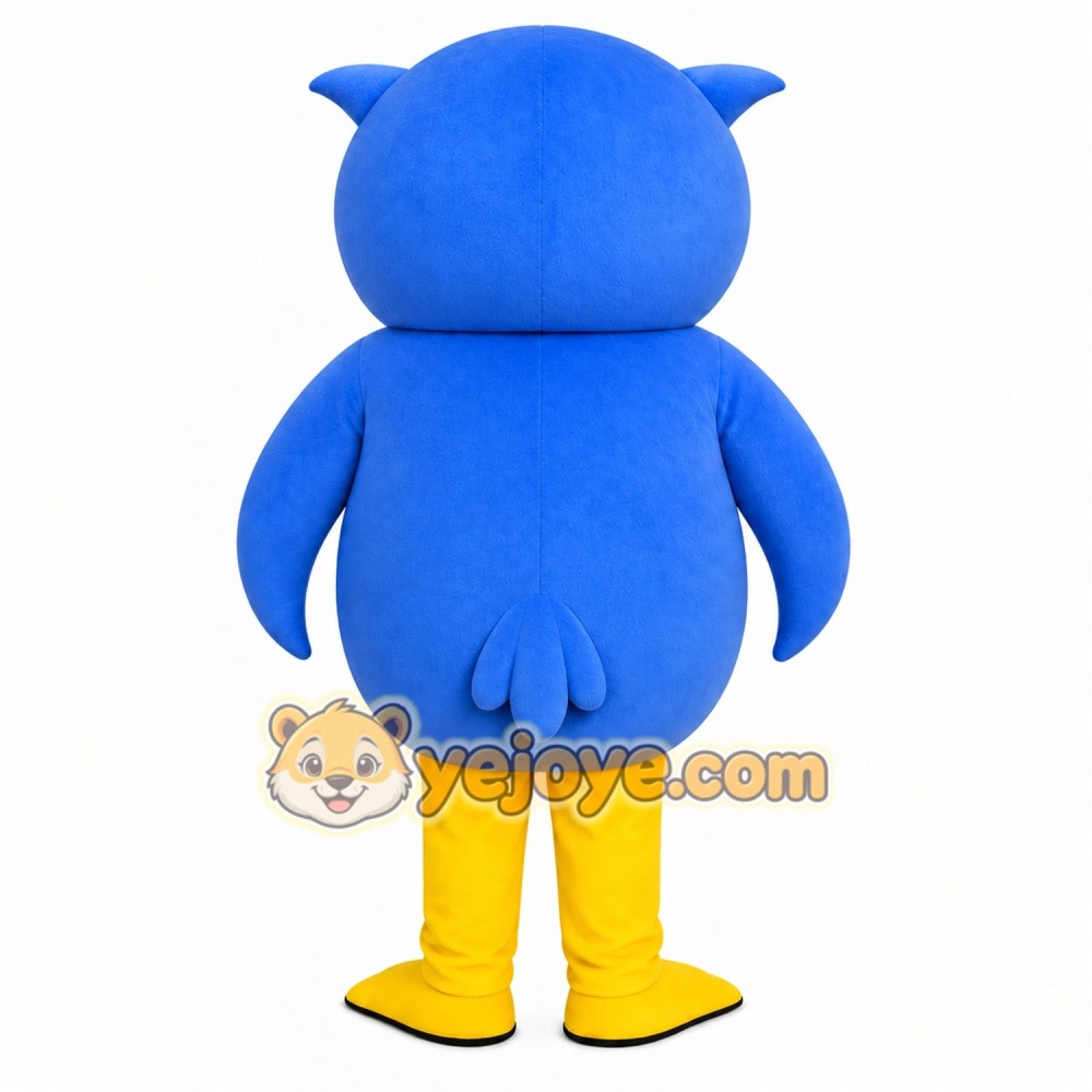 Blue Owl Mascot Costume Blue Owl Mascot Costume