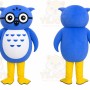 Blue Owl Mascot Costume