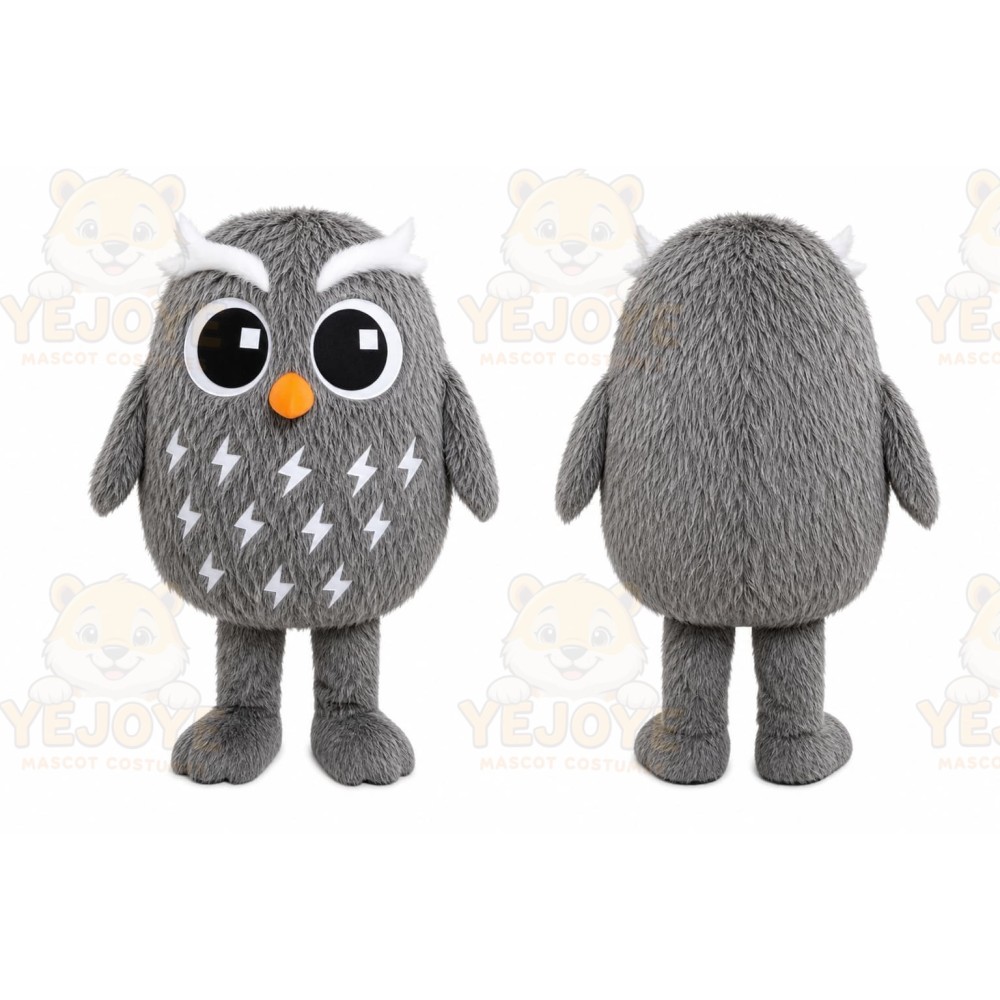 Gray Owl Mascot Costume