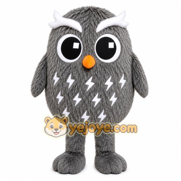 Gray Owl Mascot Costume