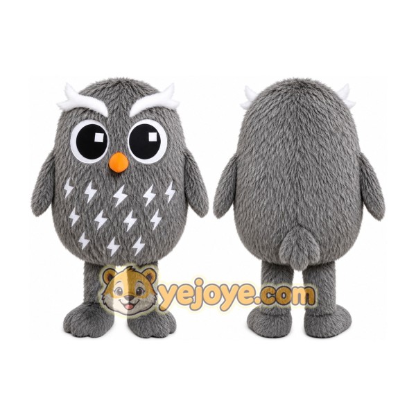 Gray Owl Mascot Costume