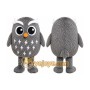 Gray Owl Mascot Costume