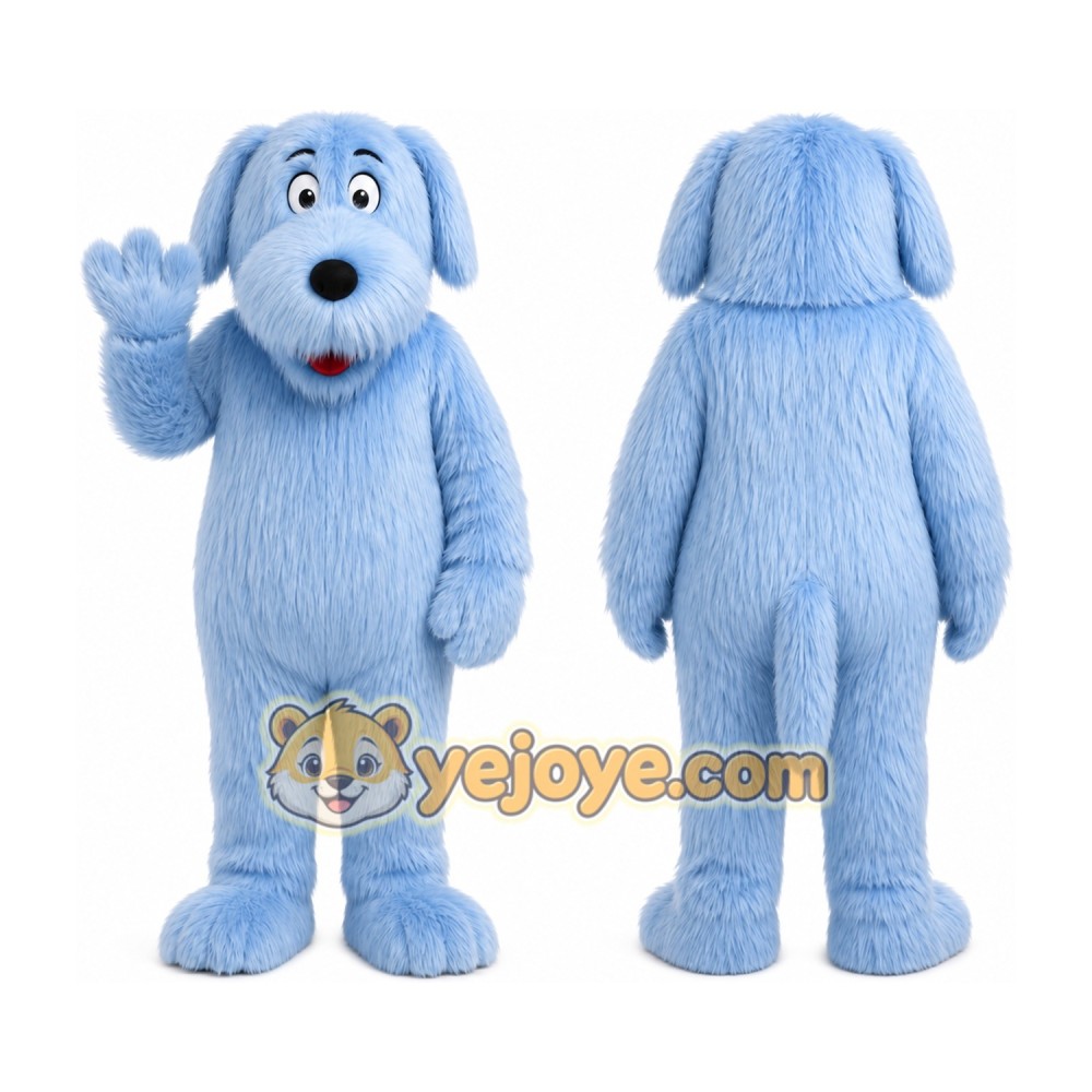 Blue Puppy Mascot Costume