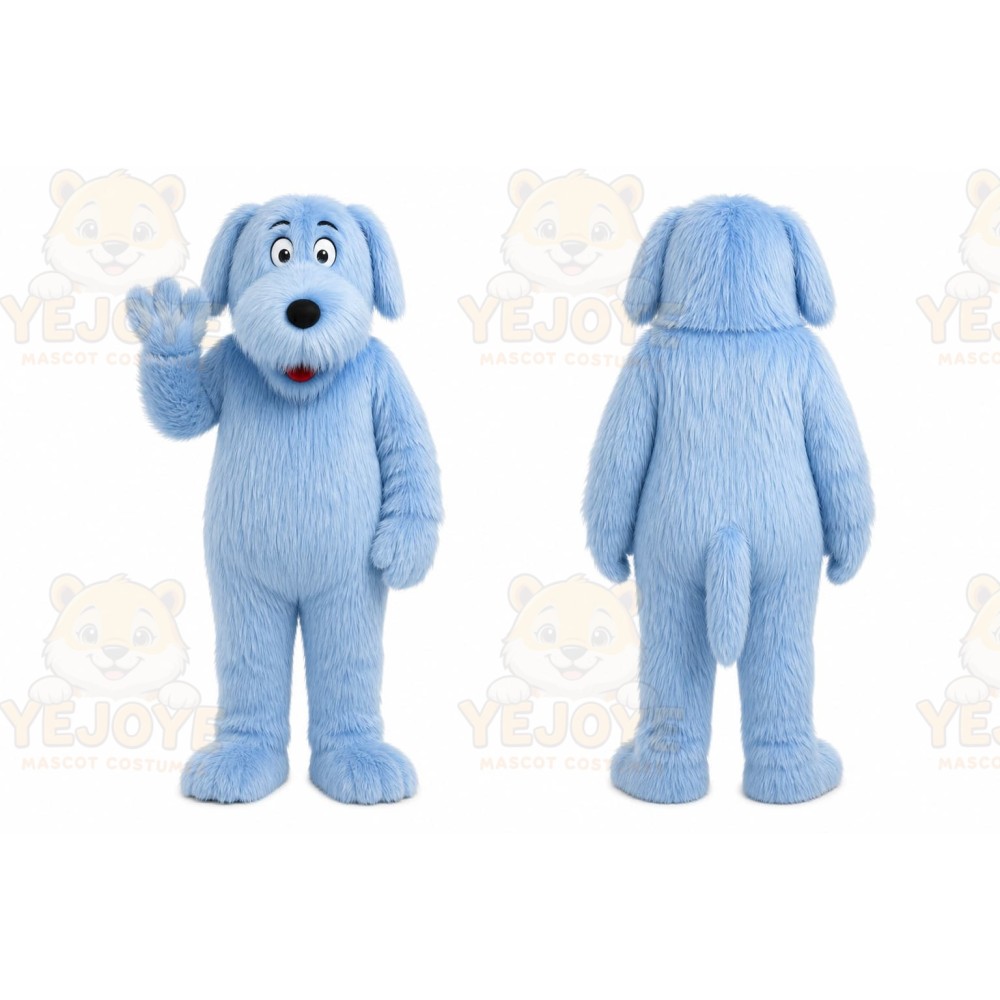 Blue Puppy Mascot Costume