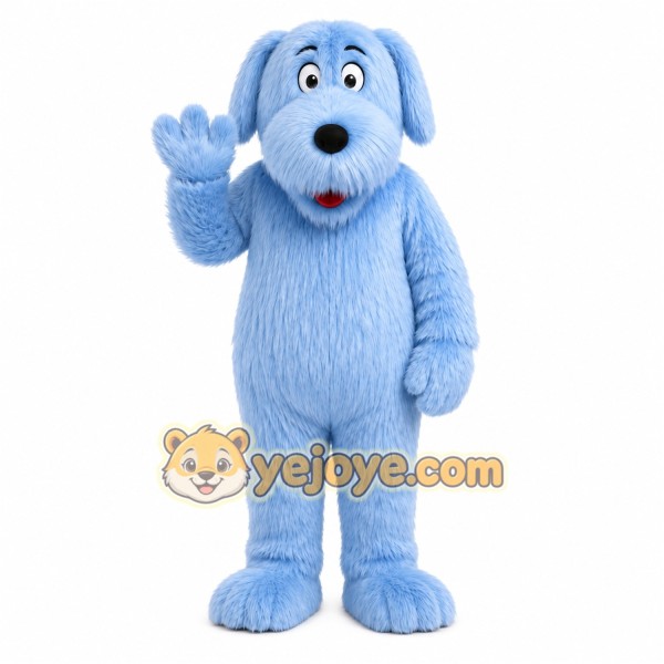 Blue Puppy Mascot Costume