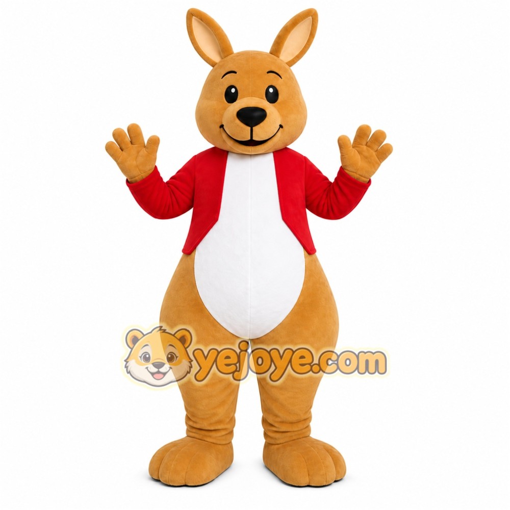 Brown Kangaroo Mascot Costume Brown Kangaroo Mascot Costume