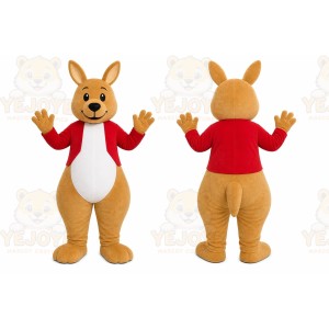 Brown Kangaroo Mascot Costume