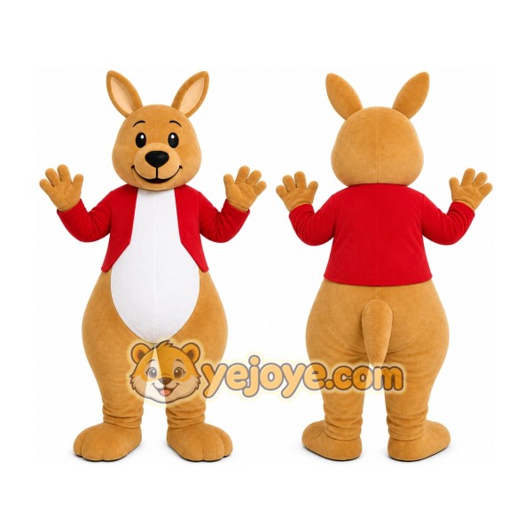 Brown Kangaroo Mascot Costume