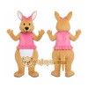 Kangaroo Mascot Costume in Pink Dress