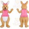 Pink Rabbit Dress Mascot Costume