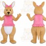 Pink Rabbit Dress Mascot Costume