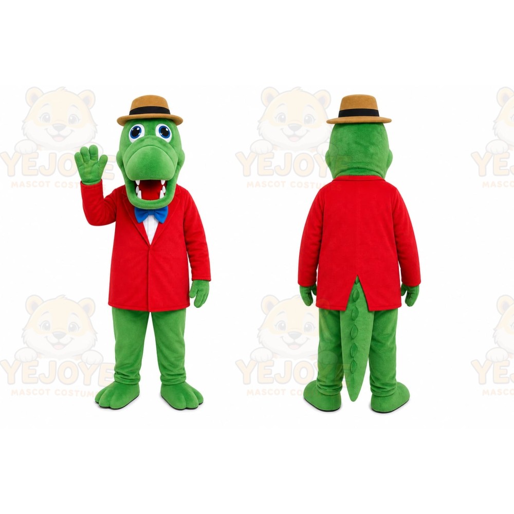 Green Alligator Mascot Costume
