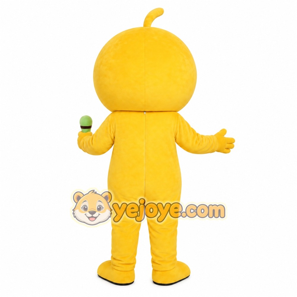 Yellow Smiley Mascot Costume Yellow Smiley Mascot Costume