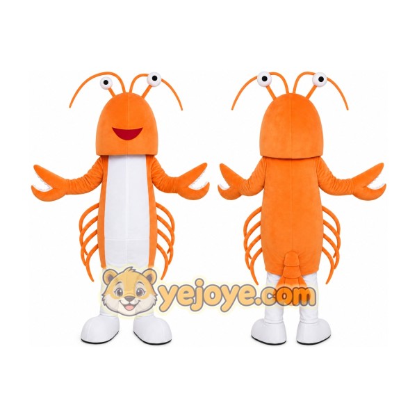 Orange Lobster Mascot Costume