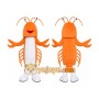 Orange Lobster Mascot Costume
