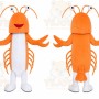 Orange Lobster Mascot Costume