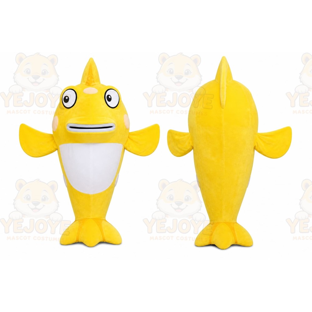 Yellow Fish Mascot Costume