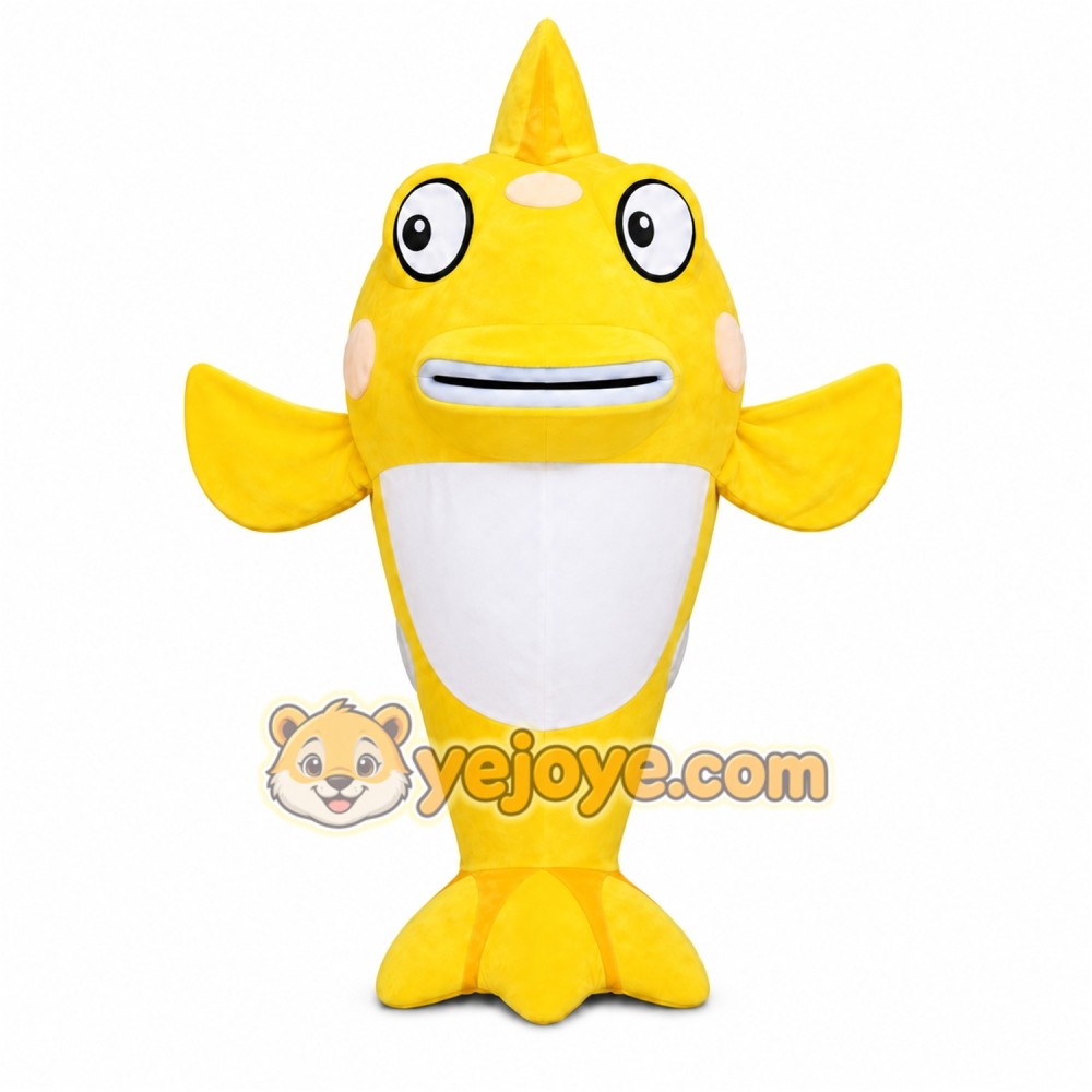 Yellow Fish Mascot Costume Yellow Fish Mascot Costume