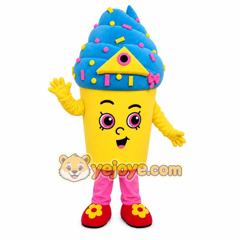 Yellow Cupcake Mascot Costume