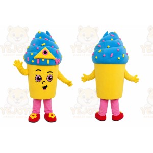 Yellow Cupcake Mascot Costume