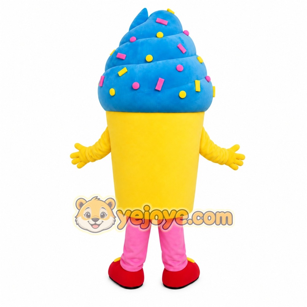 Yellow Cupcake Mascot Costume