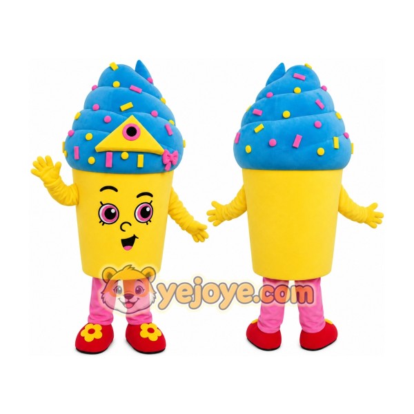 Yellow Cupcake Mascot Costume