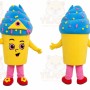 Yellow Cupcake Mascot Costume