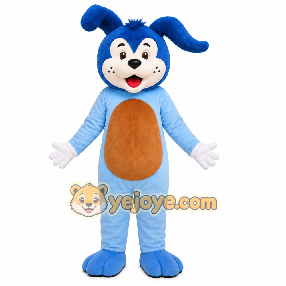 Blue Puppy Mascot Costume