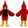 Red Black Bird Mascot Costume