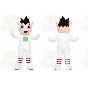 White Boy Mascot Costume